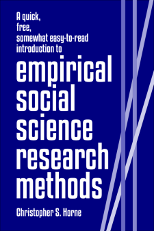 A quick, somewhat easy-to-read introduction to empirical social science research methods book cover