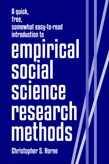 Cover image for A quick, somewhat easy-to-read introduction to empirical social science research methods